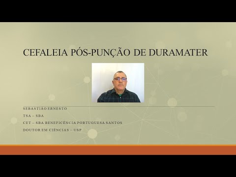 Raquianestesia – Cefaléia Pós Punção de Duramater
