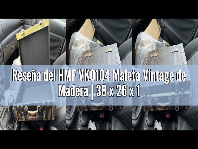 Vídeo relacionado con HMF VKO102 Maleta Vintage de Madera | 38 x 26 x 13 cm | Grande | Rose