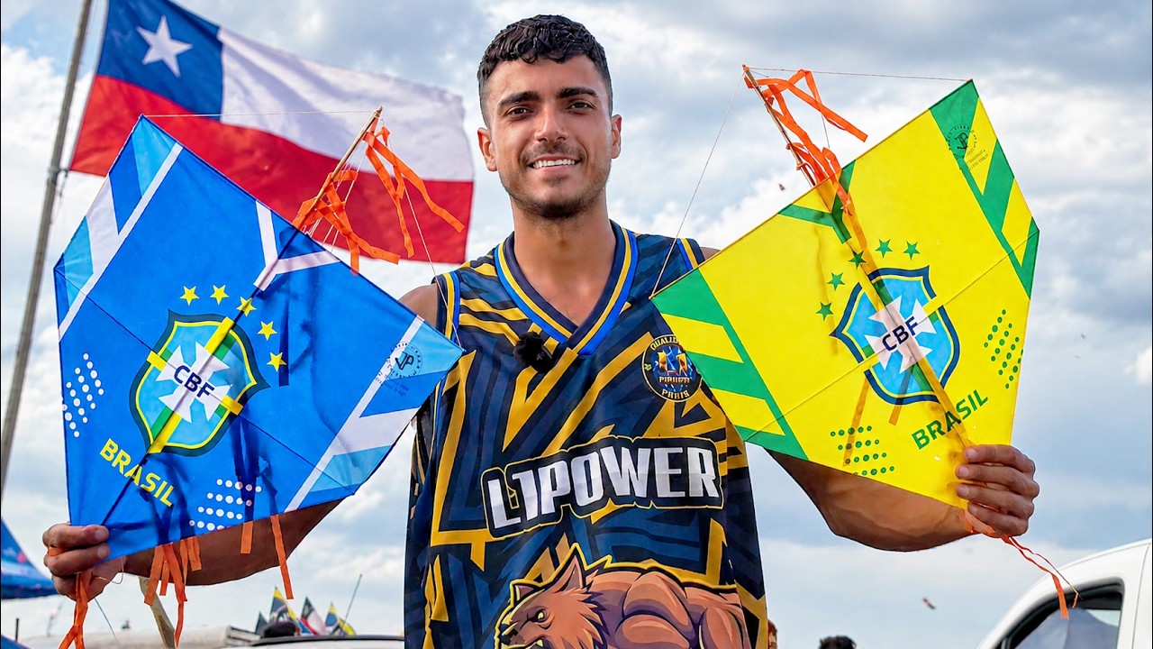 LINHA 4 LISA + PEIXINHO NO CHILE, CORTEI PIPA DEMAIS!!! 🔥🪁