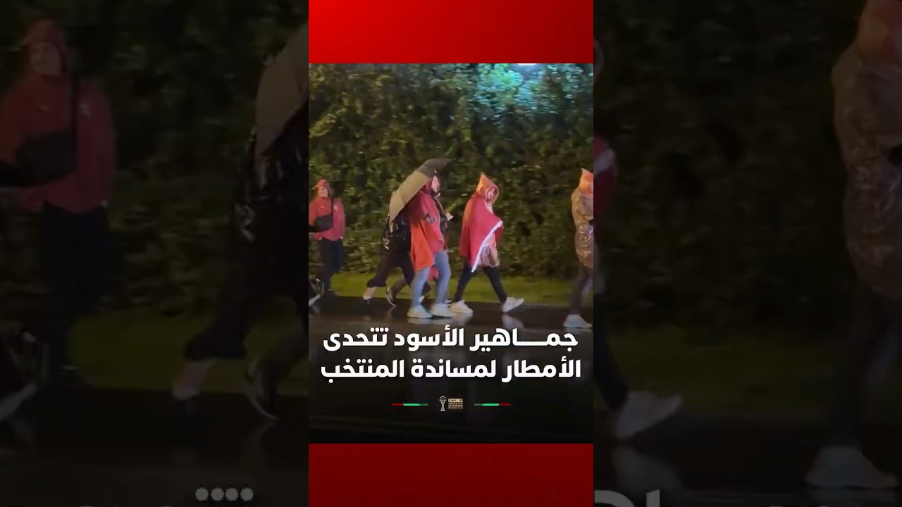 رغم الأمطار الغزيرة.. توافد مشجعي المنتخب المغربي إلى الملعب لمساندة الأسود أمام مالي thumbnail