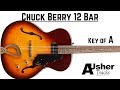 Chuck Berry 12 Bar Blues in A | Guitar Backing Track