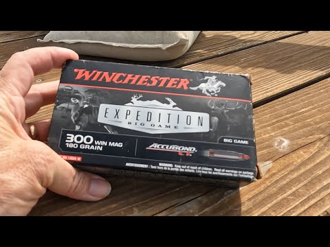.300 Winchester Expedition big game ammo test expensive but didn`t work in this rifle!