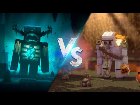 Insane Battle: 1 Warden vs 10 Iron Golems! 😱