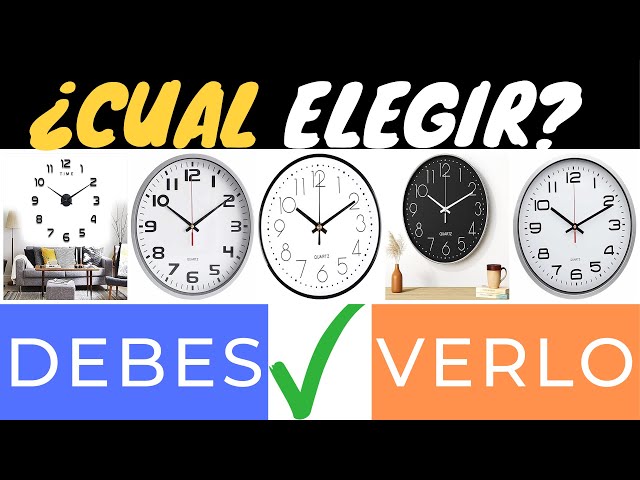 Vídeo relacionado con TECHZOCO Reloj de Pared, Apto para Oficina, Cocina, Dormitorio, Movimiento Cuarzo silencioso, Reloj Decorativo, Marco Plateado Esfera Blanca, 19.5 cm de diámetro