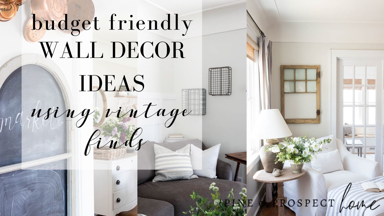 Budget Friendly Wall Decor Ideas using Vintage Finds