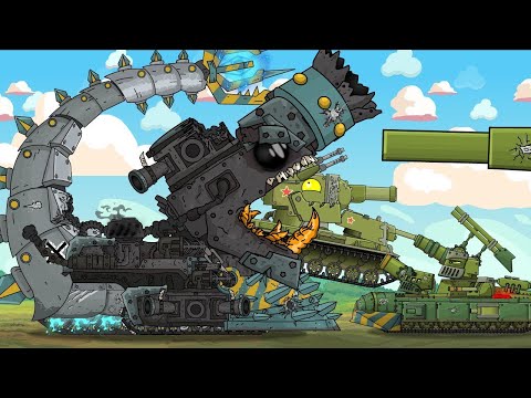 TEAR IT APART! Artillery Monster, KV-6, and SMK-Tank vs Trash Monster & Hypnos!