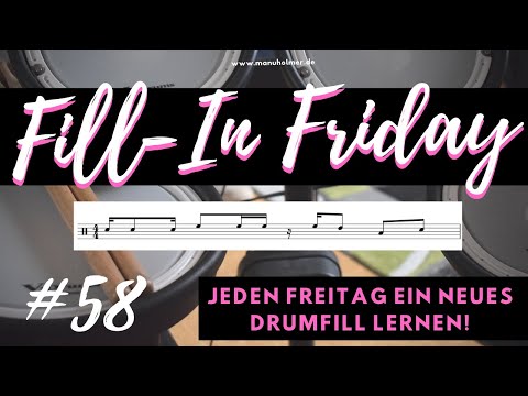 Fill-In Friday 58 Schlagzeug Übung: lerne jeden Freitag ein neues Drum Fill [E-Drums]