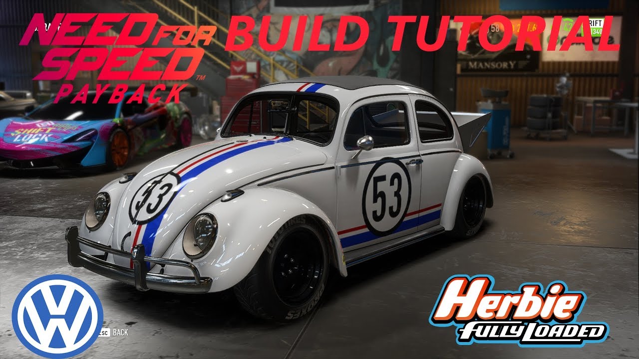 Need for Speed Payback | Herbie Volkswagen Beetle Build Tutorial | How To Make