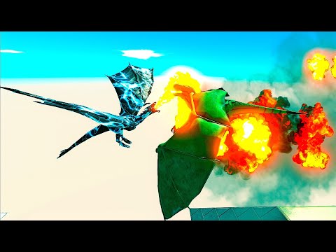 DRAGON *LIGHTNING* vs WINGED UNITS - Animal Revolt Battle Simulator