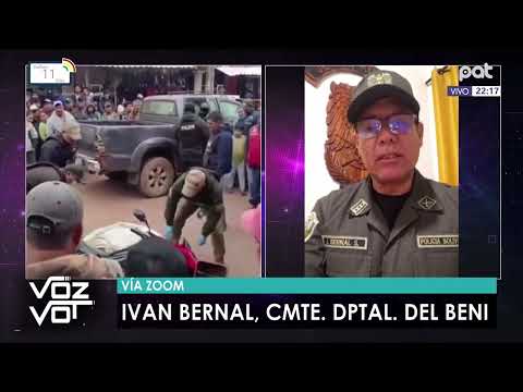 Iván Bernal Salazar, comandante departamental de la Policía del Beni