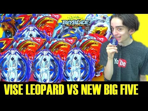 VISE LEOPARD VS NEW BIG FIVE (FUNNY MOMENTS) Beyblade Burst Turbo Cho Zベイブレードバースト超セツZ
