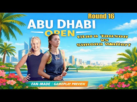 Abudhabi Open | Clara Tauson   vs Simona Waltert    | [03 FEB 2036] | Gameplay Simulation