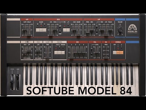Softube Model 84 Polyphonic Synthesizer   Roland Juno Jupiter Style VST instrument  Demo