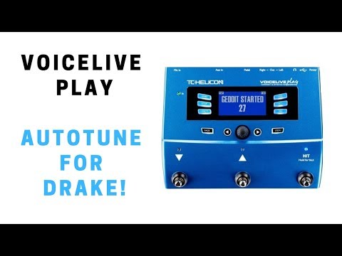 TC Helicon VoiceLive Play Tutorial: Auto Tune (Hard Tune) for Some Drake Songs