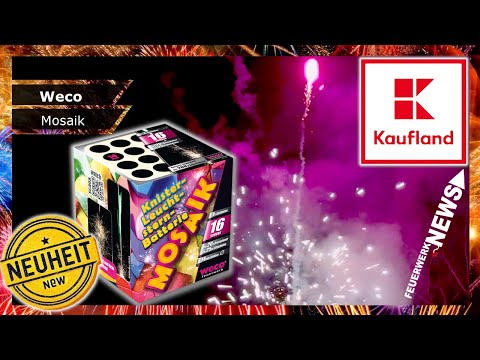1,99€ KAUFLAND FEUERWERK NEUHEIT MOSAIK | Weco Knister-Leuchtstern-Batterie