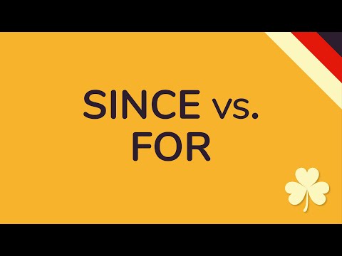 SINCE oder FOR Unterschied ENGLISCH (animiert) 🇩🇪