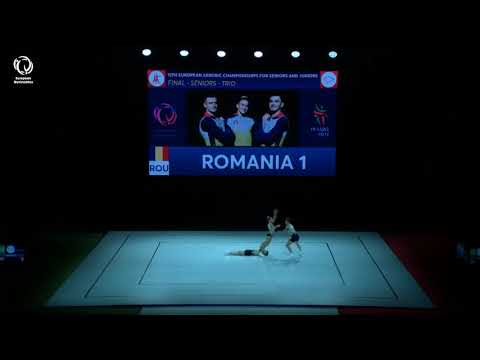 Gabriel BOCSER, Sarmiza NICULESCU & Mihai Alin POPA (ROU) - 2021 Aerobics Europeans, trios final