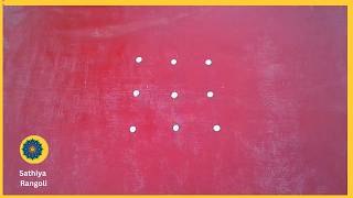 3x3 seq 26 | வைகாசி மாதம் சிறப்பு கோலம் | Sikku Kolam with Dots | Simple Kolam