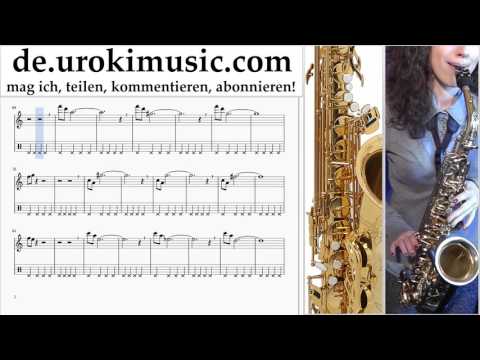 Saxophonunterricht Tenor Mission Impossible - Theme Noten Lernen Teil#2 um-i995