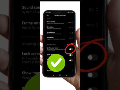 How to off screen recorder lock screen to end | screen recording hidden futures #shorts #ytshorts