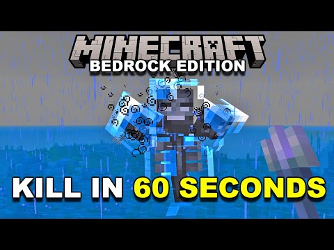 Defeating Bedrock Wither Boss in 60 secs - Insane Pro Tip!