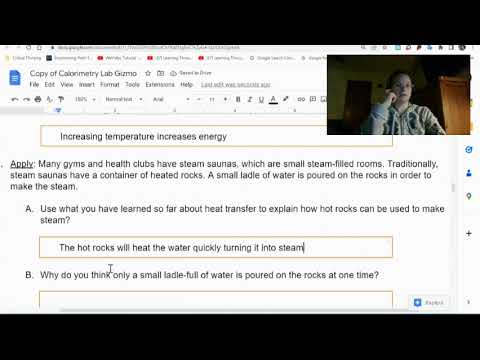 Calorimetry Gizmo