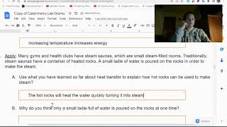 Calorimetry Gizmo