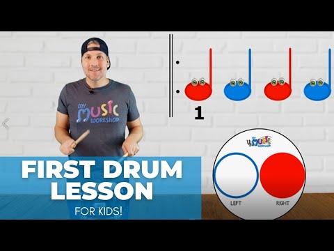 Easy First Drum Lesson - For Kids!