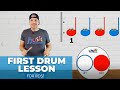 Easy First Drum Lesson For Kids