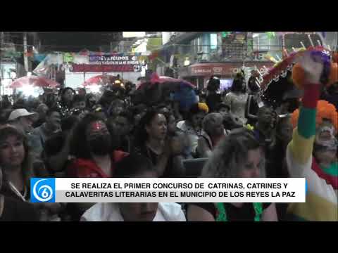 Se realiza el primer concurso de catrinas, catrines y calaveritas literarias en Los Reyes La Paz