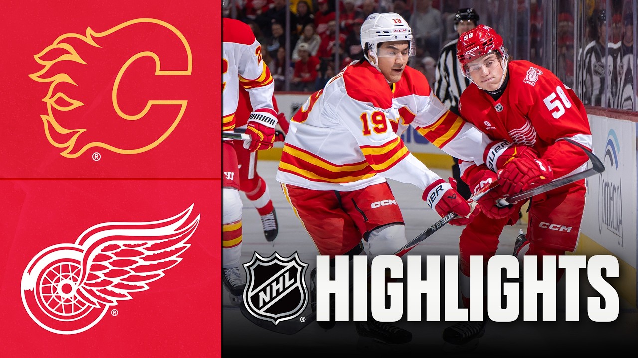 Flames vs. Red Wings | NHL Highlights | March 16, 2026