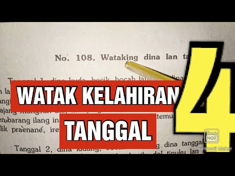 WATAK KELAHIRAN TANGGAL EMPAT #4