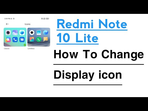 Redmi Note 10 Lite How To Change Display icons