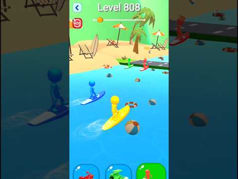 Level 808. Shape shifting game very cool and gnarly hyper casual game.#shapeshifting #shorts #games