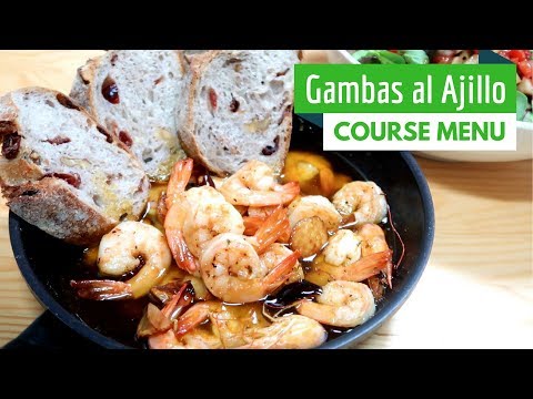 How to make Gambas al Ajillo (...course menu)