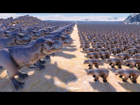 3,000 T-REXES VS 18,500 BEARS - UEBS MODS - Ultimate Epic Battle Simulator