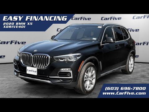 CarFive - Black 2020 BMW X5 xDrive40i SUV - AWD - Gasoline - 5 Passengers.