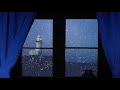 💦 Heavy Storm and Rain Hitting Your Bedroom Window. High Quality Rainstorm Atmosphere Sleep Video
