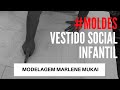 MOLDE VESTIDO SOCIAL INFANTIL MARLENE MUKAI