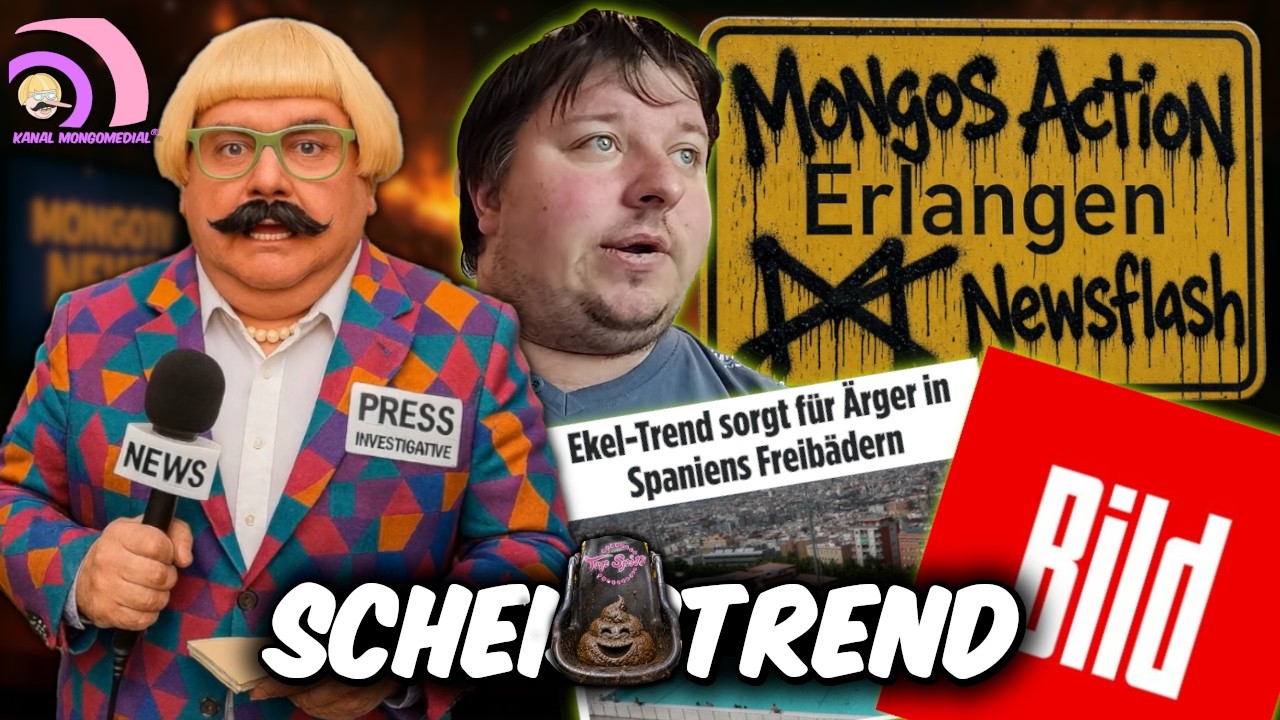 Mongo macht die NEWSFLASH - Asozialer Kot Trend schwappt nach Spanien! Die Elektronenjugend!