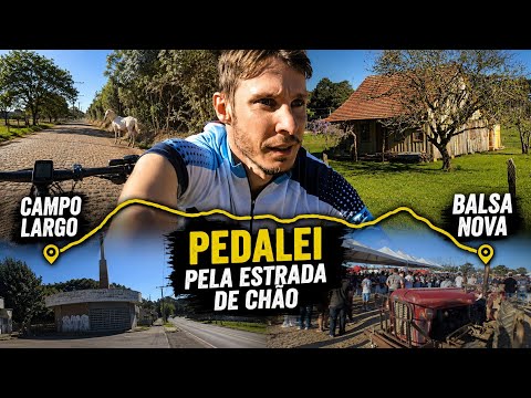 Pedalei de Campo Largo até Balsa Nova por Estradas de Chão.