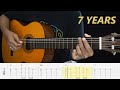 7 Years - Lukas Graham - Fingerstyle Guitar Tutorial TAB + Chords + Lyrics