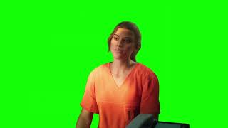 Grand Theft Auto VI Lucia "do you know why you're here? bad luck I guess" green screen