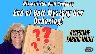 Missouri Star Quilt Company End of Bolt Mystery Box Unboxing! - Awesome Quilt Fabric Haul!