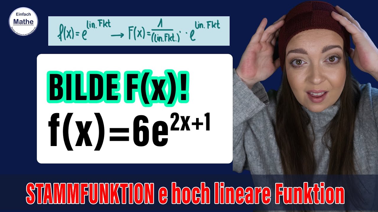 Stammfunktion e hoch lineare Funktion TRICK | SUPER EINFACH!