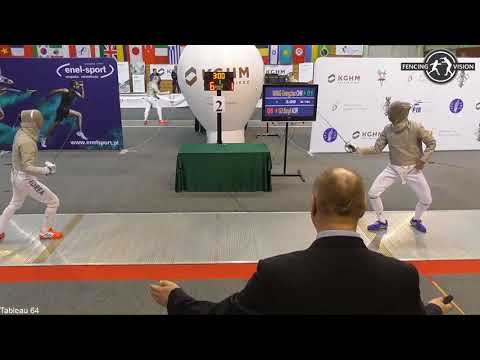 2018 160 T64 32 M S Individual Warsaw POL WC RED WANG CHN vs GU KOR