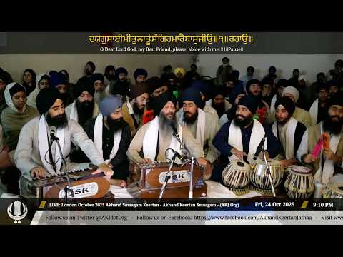 008 Bhai Jagpal Singh Jee Kanpur - Friday PM - London October 2025 Annual Akhand Keertan Smaagam