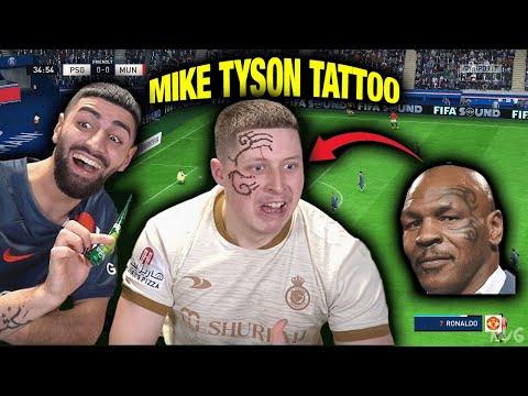 EA FC 24 MATCH endet in AGRESSIONEN + VERLIERER BEKOMMT MIKE TYSON TATTOO | Jordan & Semih
