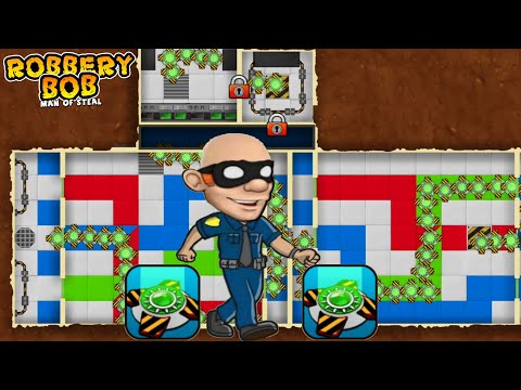 Robbery Bob : Bonus Use Bald Guard Costume - Path By Teleportation Part 323