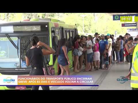 FuncionaÌrios do transporte puÌblico encerram greve e veiÌculos voltam a circular 11 08